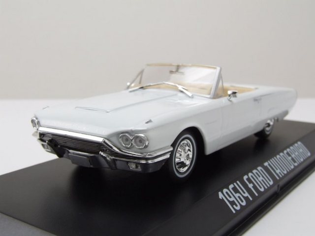 GREENLIGHT collectibles Modellauto Ford Thunderbird Convertible 1964 weiß Modellauto 1:43 Greenlight