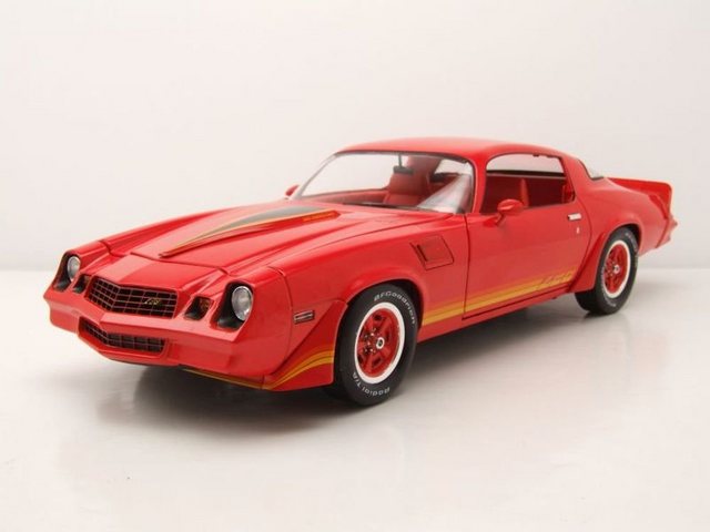 GREENLIGHT collectibles Modellauto Chevrolet Camaro Z/28 1981 rot orange Modellauto 1:18 Greenlight Colle