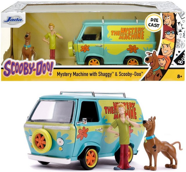 JADA Modellauto Modellauto H.R.Scooby-Doo Mystery Van mit 2 Figuren 1:24 253255024