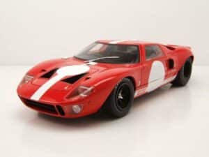 Solido Modellauto Ford GT40 1968 rot weiß Modellauto 1:18 Solido