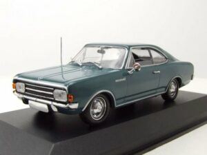 Maxichamps Modellauto Opel Rekord C Coupe 1966 dunkelblau Modellauto 1:43 Maxichamps