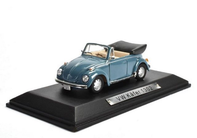 Editions Atlas Sammlerauto Volkswagen VW Käfer 1302 blau 1:43 Metall Kunststoff Sammlermodell