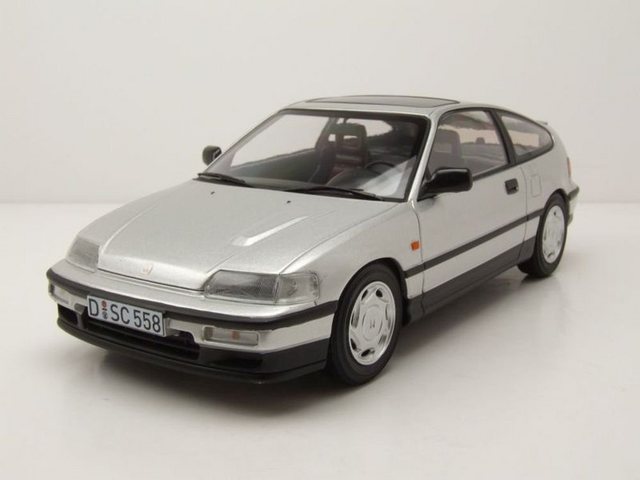 Norev Modellauto Honda CRX 1990 silber Modellauto 1:18 Norev