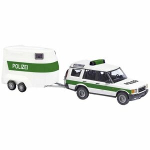 Busch Modelleisenbahn-Straße H0 Land Rover Discovery Polizei mit