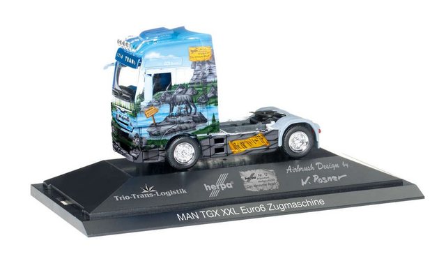 Herpa Modellauto LH Herpa 110839 MAN TGX XXL E6 Zgm Weltgeschichte