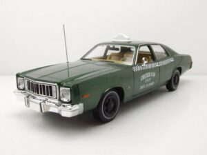 GREENLIGHT collectibles Modellauto Plymouth Fury Checker Cab 1976 grün Beverly Hills Cop Modellauto 1:18