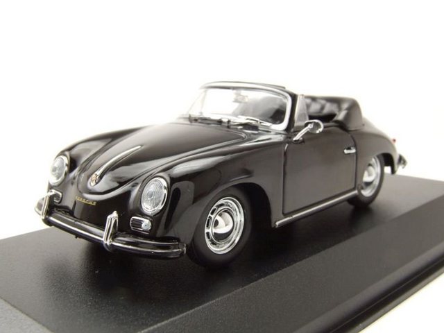 Maxichamps Modellauto Porsche 356 A Cabrio 1956 schwarz Modellauto 1:43 Maxichamps