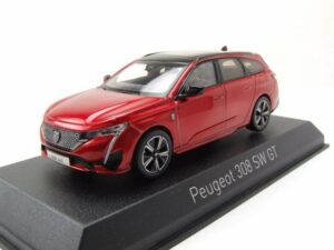 Norev Modellauto Peugeot 308 SW GT Kombi 2021 rot metallic Modellauto 1:43 Norev