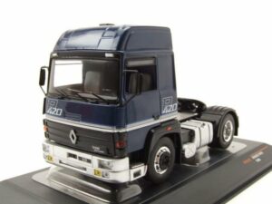 ixo Models Modellauto Renault R420 Zugmaschine 1986 dunkelblau metallic Modellauto 1:43 ixo