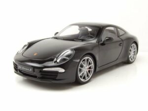 Welly Modellauto Porsche 911 (991) Carrera S 2012 schwarz Modellauto 1:18 Welly