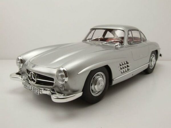 Norev Modellauto Mercedes 300 SL 1954 silber Modellauto 1:12 Norev