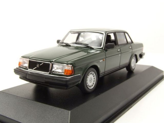 Maxichamps Modellauto Volvo 240 GL 1986 dunkelgrün Modellauto 1:43 Maxichamps