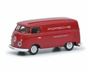 Schuco Modellauto 452669800 Schuco VW T1 PORSCHE rot 1:87