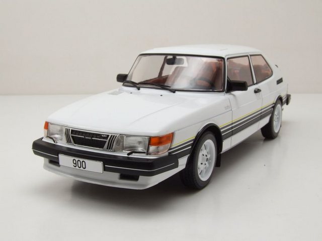 MCG Modellauto Saab 900 Turbo 1981 weiß Modellauto 1:18 MCG