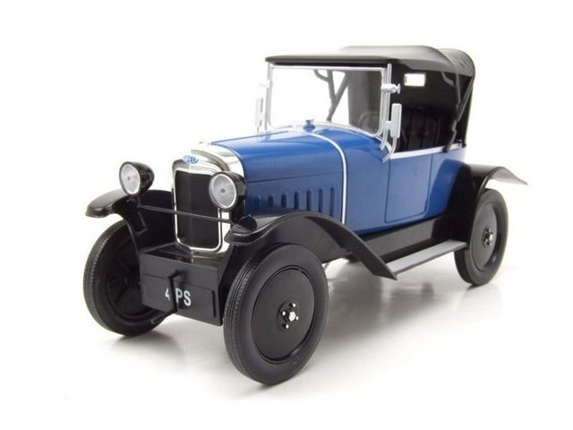 MCG Modellauto Opel 4 PS Laubfrosch 1922 dunkelblau schwarz Modellauto 1:18 MCG