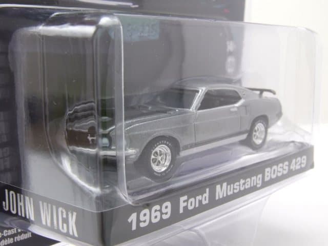 GREENLIGHT collectibles Modellauto Ford Mustang Boss 429 1969 John Wick grau metallic Modellauto 1:64