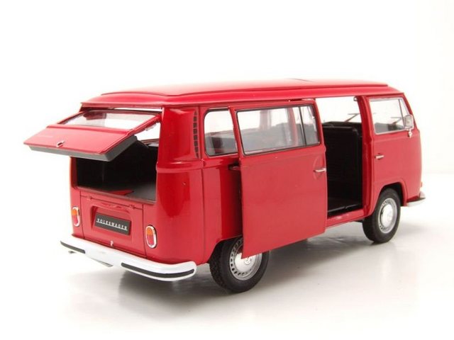 Welly Modellauto VW T2 Bus 1972 rot Modellauto 1:24 Welly