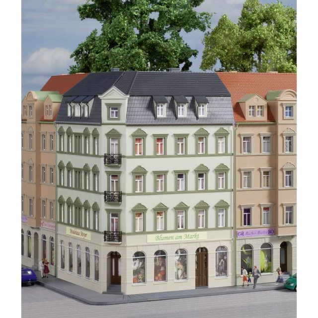 Auhagen Modelleisenbahn-Gebäude N Eckhaus Ringstraße 1