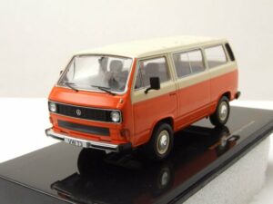 ixo Models Modellauto VW T3 Caravelle Bus 1981 orange beige Modellauto 1:43 ixo models