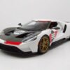 Maisto® Modellauto Ford GT Heritage #98 2021 weiß schwarz Modellauto 1:18 Maisto