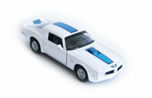 Welly Modellauto PONTIAC Firebird Trans Am 1972 Modellauto Metall Modell Auto Spielzeugauto Kinder Geschenk 25 (Weiss)