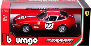 Bburago Modellauto Ferrari 365 GTB4 Competzione 1a serie (rot)