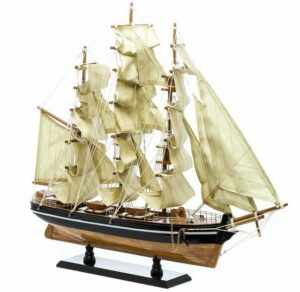 Aubaho Modellboot Modellschiff Cutty Sark Wollklipper Holz Schiff Segelschiff 54cm kein Bausatz
