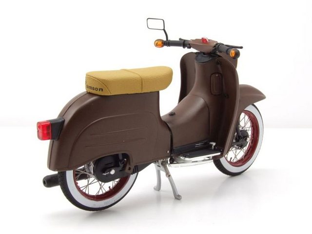 Schuco Modellmotorrad Simson Schwalbe KR51/1 Custom II braun Modellmotorrad 1:10 Schuco