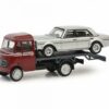 Schuco Modellauto Schuco 452661700 MB L319 Autotransporter grau 1:87