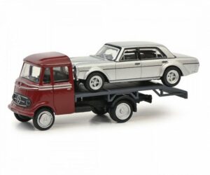 Schuco Modellauto Schuco 452661700 MB L319 Autotransporter grau 1:87