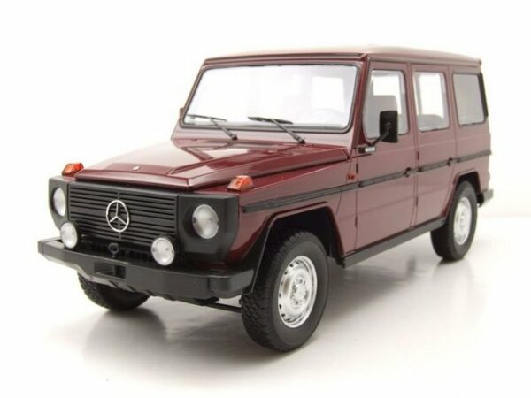 Minichamps Modellauto Mercedes G-Klasse G-Modell lang W460 1980 dunkelrot Modellauto 1:18