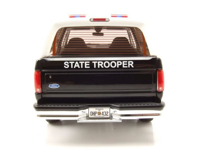 GREENLIGHT collectibles Modellauto Ford Bronco Oklahoma Highway Patrol 1996 schwarz weiß Modellauto 1:18