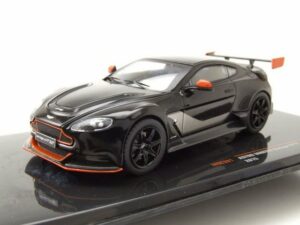 ixo Models Modellauto Aston Martin Vantage GT12 2015 schwarz orange Modellauto 1:43 ixo