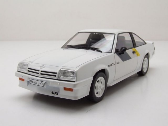 Whitebox Modellauto Opel Manta B GSI 1984 weiß Dekor Modellauto 1:24 Whitebox