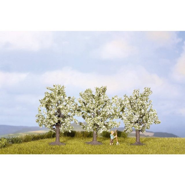 NOCH Modelleisenbahn-Baum 3er-Set Obstbäume