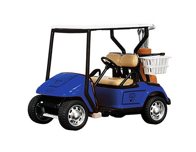 Toi-Toys Modellauto GOLF CART Modellauto 10cm mit Rückzugmotor Golfwagen 71 (Blau)
