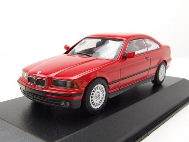 Maxichamps Modellauto BMW 3er E36 Coupe 1992 rot Modellauto 1:43 Maxichamps