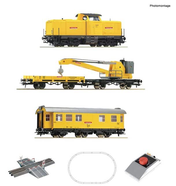 Roco Roco 5100002 H0 Analog Start Set: Diesellokomotive BR 212 mit Kranzug