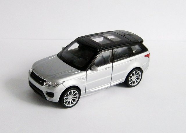 Welly Modellauto LAND ROVER RANGE ROVER Sport Metall Modellauto Modell Auto Spielzeugauto Geschenk 65 (Silber)