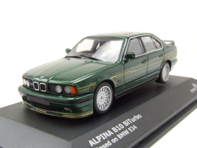 Solido Modellauto BMW Alpina B10 E34 1994 grün Modellauto 1:43 Solido