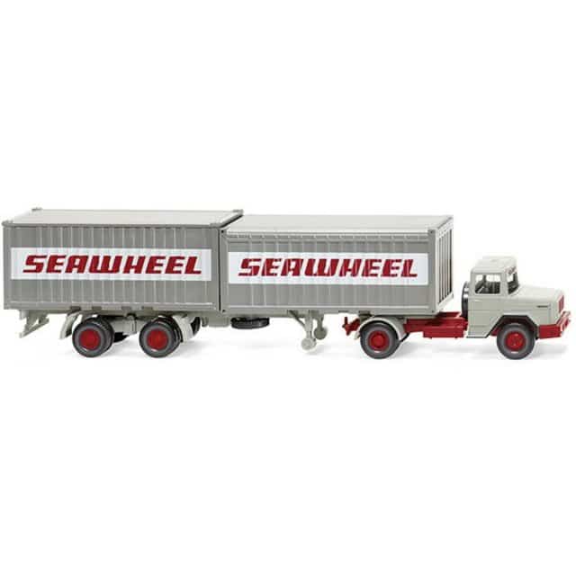 Wiking Modelleisenbahn-Straße H0 Magirus Deutz Containersattelzug "Seawheel