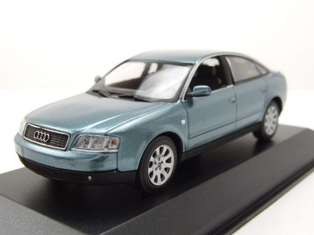 Maxichamps Modellauto Audi A6 1997 grün metallic Modellauto 1:43 Maxichamps