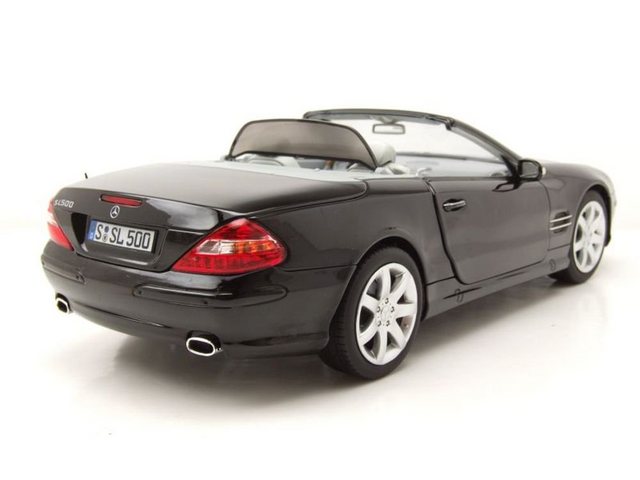 Norev Modellauto Mercedes SL 500 R230 2003 schwarz Modellauto 1:18 Norev