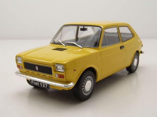 Whitebox Modellauto Fiat 127 gelb Modellauto 1:24 Whitebox