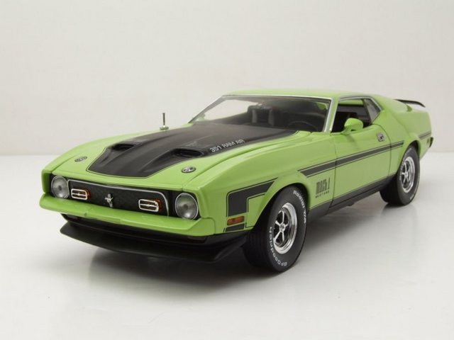 Sun Star Modellauto Ford Mustang Mach I 1971 grabber limetten grün Modellauto 1:18 Sun