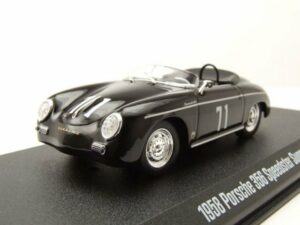 GREENLIGHT collectibles Modellauto Porsche 356 Speedster Super #71 1958 schwarz Modellauto 1:43 Greenligh