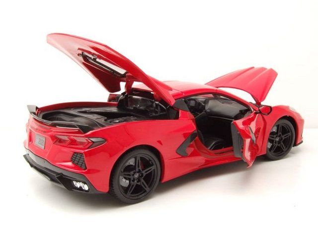 Maisto® Modellauto Chevrolet Corvette Stingray C8 2020 rot Modellauto 1:18 Maisto