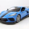Maisto® Modellauto Chevrolet Corvette Stingray C8 High Wing 2020 blau schwarz Modellauto
