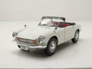 Whitebox Modellauto Honda S800 Cabrio 1966 weiß Modellauto 1:24 Whitebox