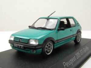 Norev Modellauto Peugeot 205 GTi Griffe 1990 grün metallic Modellauto 1:43 Norev